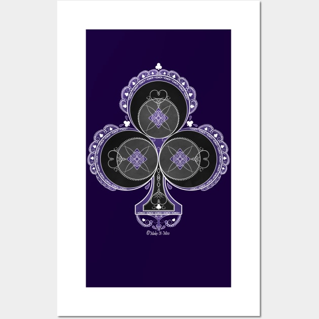 Delicate Ace of Clubs Wall Art by Make-It-Mico